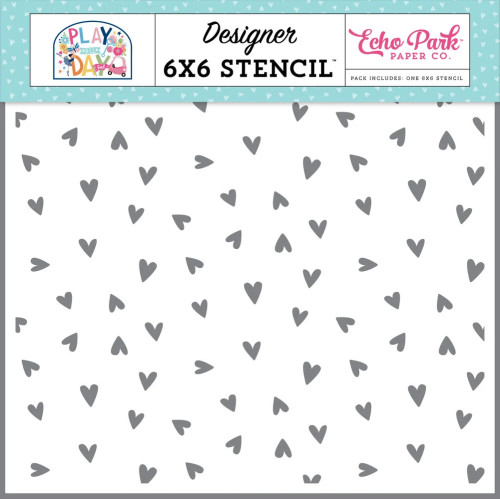 Шаблон "Сладки сърца", 15.24 см х 15.24 см Шаблон "Сладки сърца", 15.24 см х 15.24 см