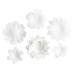 Хартиени Цветя в Бял Цвят, 25 Броя Хартиени Цветя в Бял Цвят, 25 Броя