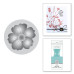 Mini 3D, Кръгъл Восъчен Печат - Цвете, 1.27 см Mini 3D, Кръгъл Восъчен Печат - Цвете, 1.27 см