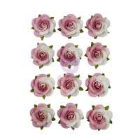 Розички в Розови Цветове, 12 Броя, 3.5см