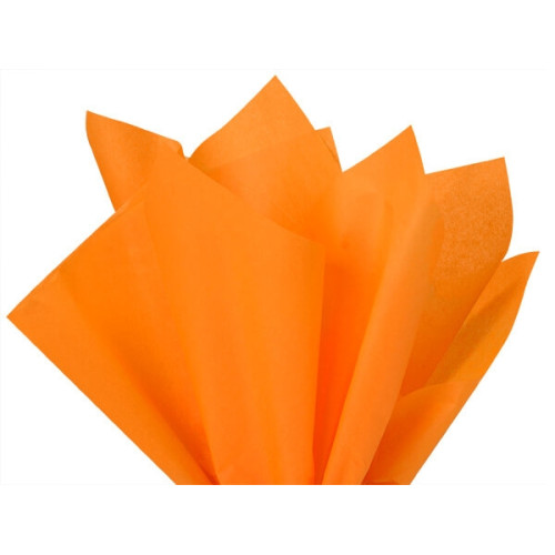 Мека Хартия Тишу - 50 x 70 cm, Пакет с 5 листа - Оранжева