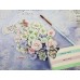 Розички в Лавандулови, Сини и Зелени Цветове - "Watercolor Sweet", 12 Броя, 3.80 см