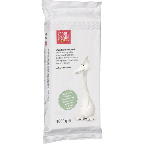 Глина Самосъхнеща, 1000 Грама, Бяла Глина Самосъхнеща, 1000 Грама, Бяла