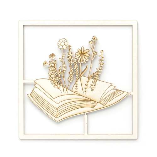 Декоративен Картон, "Книга с Диви Цветя", 11.5 х 11.5 см Декоративен Картон, "Книга с Диви Цветя", 11.5 х 11.5 см