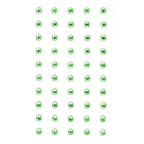 Кристални камъчета, Зелени, 5 мм, 50 Броя
