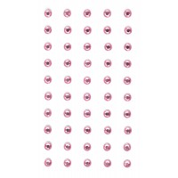 Кристални камъчета, Розови, 5 мм, 50 Броя