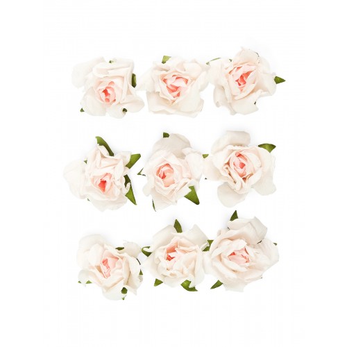 Самозaлепващи Цветя - Рози в Розов Цвят, 9 Броя в Опаковка