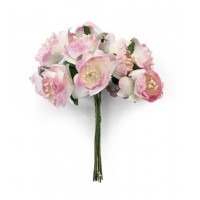 Букет от 10 Броя Цветчета - Розов Божур
