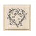 Печат за Ръчно Изработени Сватбени Покани или Картички за Свети Валентин, 35 x 33 mm - Сърце