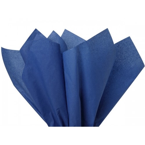 Мека Хартия Тишу - 50 x 70 cm, Пакет с 5 листа - Тъмно Синя