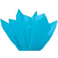 Мека Хартия Тишу - 50 x 70 cm, Пакет с 5 листа - Светло Синя