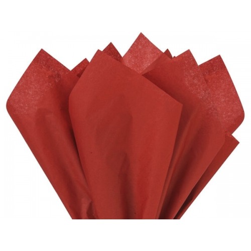 Мека Хартия Тишу - 50 x 70 cm, Пакет с 5 листа - Червена