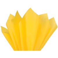 Мека Хартия Тишу - 50 x 70 cm, Пакет с 5 листа - Жълта