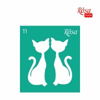 Самозалепващ шаблон - Cats, 9см х 10см