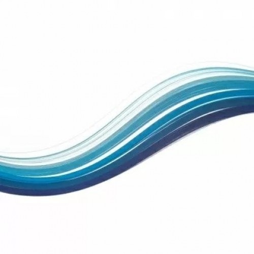 Лентички за Квилинг, 5 Цвята, Сини по 25 броя, 4 mm