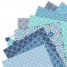 Дизайнерска хартия -30,5 см х 30,5 см, Moroccan Blue