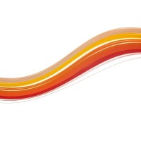 Квилинг лентички, 5 цвята - 6 мм, по 25 броя, оранж