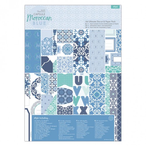 Творчески Креативен Комплект - Moroccan Blue, 48 Листа, А4 формат
