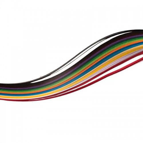 Лентички за Квилинг 14 цвята по 10 броя - Основни, 8 мм