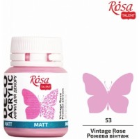 Матова Акрилна Боя за Крафт Проекти Rosa Deco 20 ml - Розова Старинна