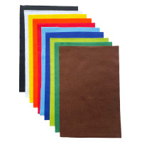 Мек Филц от Вискоза, 1 мм,  20 x 30 см, 10 Цвята/Листа
